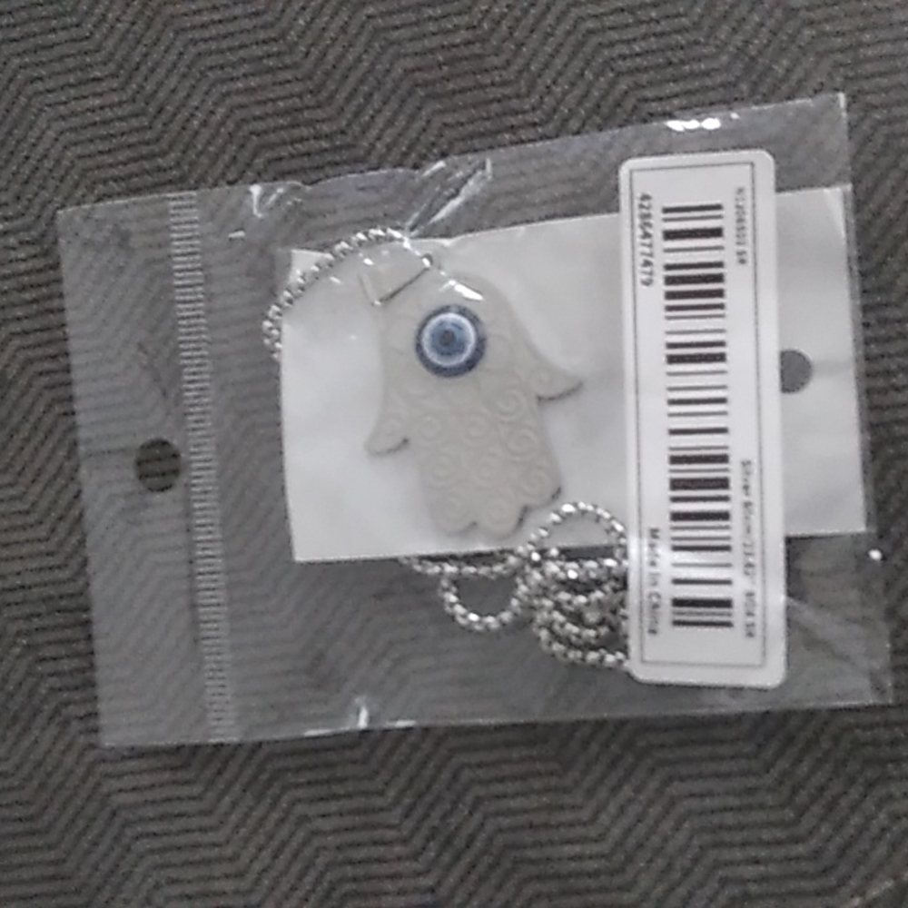 Stainless steel evil eye necklace